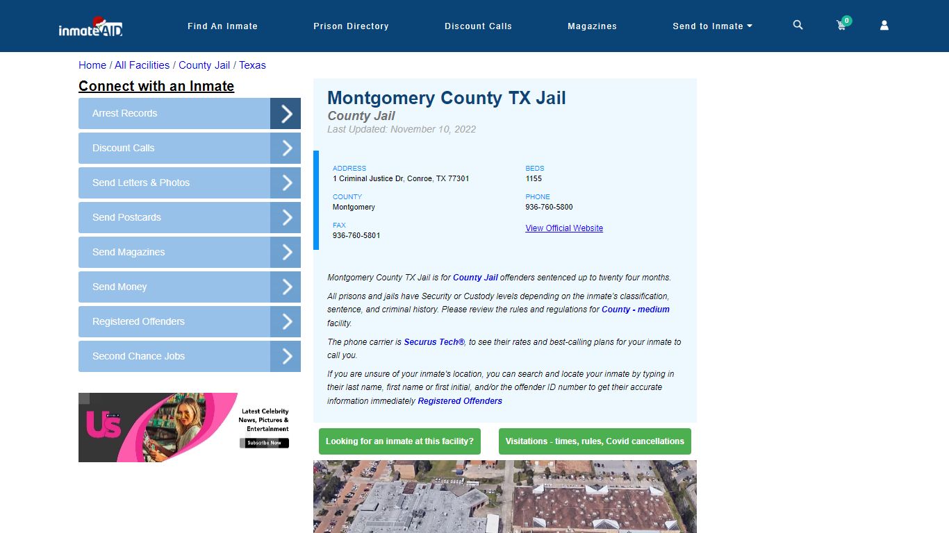 Montgomery County TX Jail - Inmate Locator - Conroe, TX